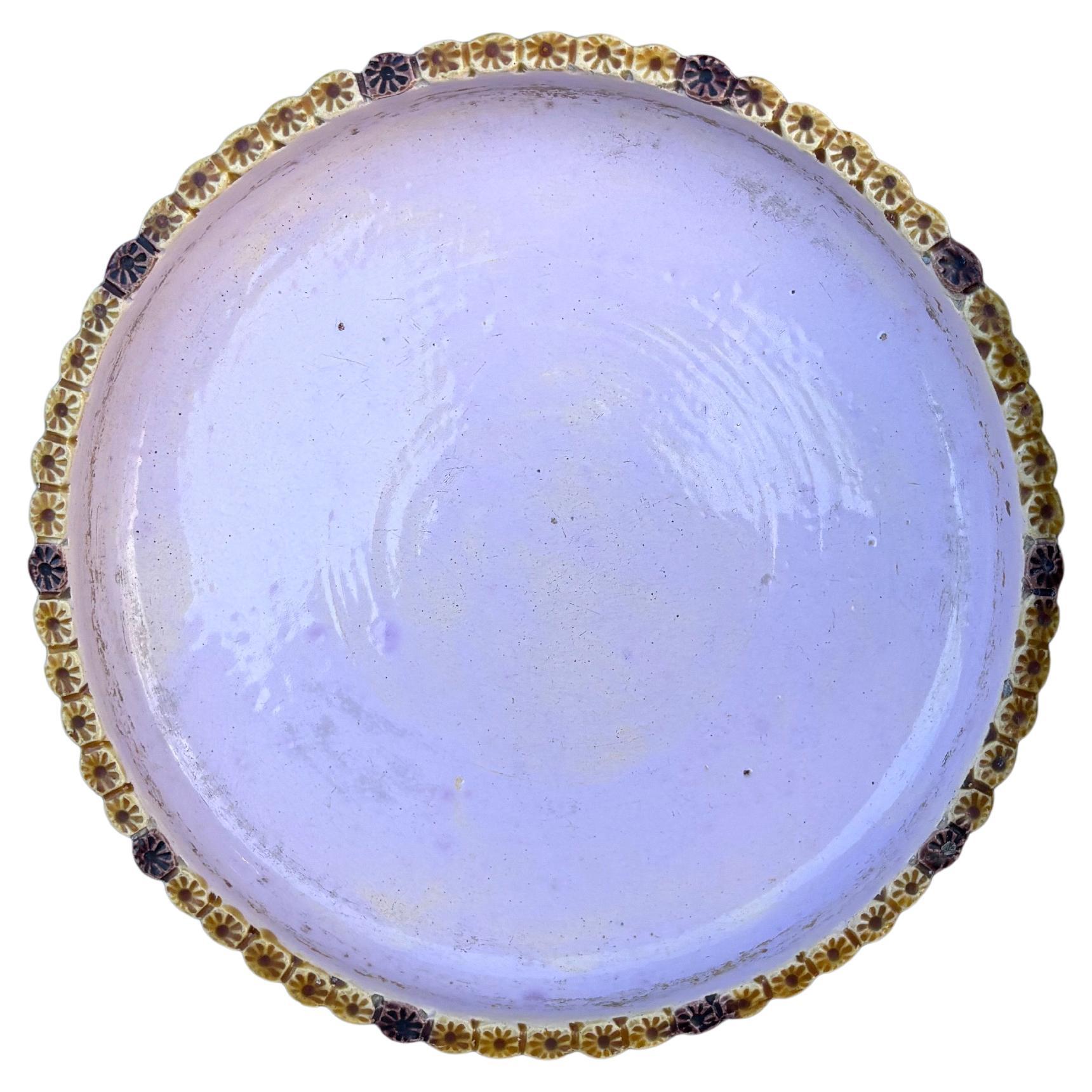 Cachepot di bambù in maiolica vittoriano del XIX secolo Minton in vendita 1