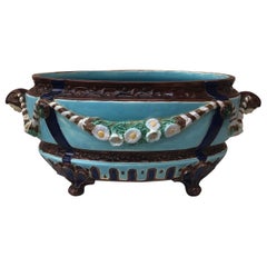 19th Century Victorian Majolica Jardiniere Joseph Holdcroft