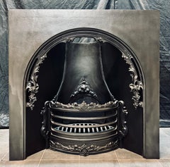 19th Century Victorian Manner Cast Iron Fireplace insert.