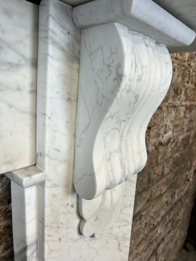 19th Century, Victorian Marble Fireplace Mantlepiece For Sale 4