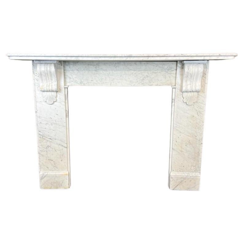 19th Century, Victorian Marble Fireplace Mantlepiece