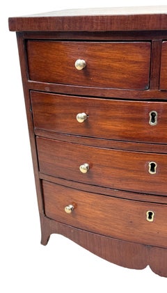 19th Century Victorian Miniature Bowfront Chest