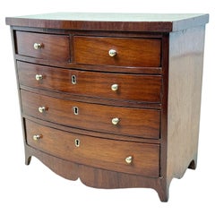 19th Century Victorian Miniature Bowfront Chest