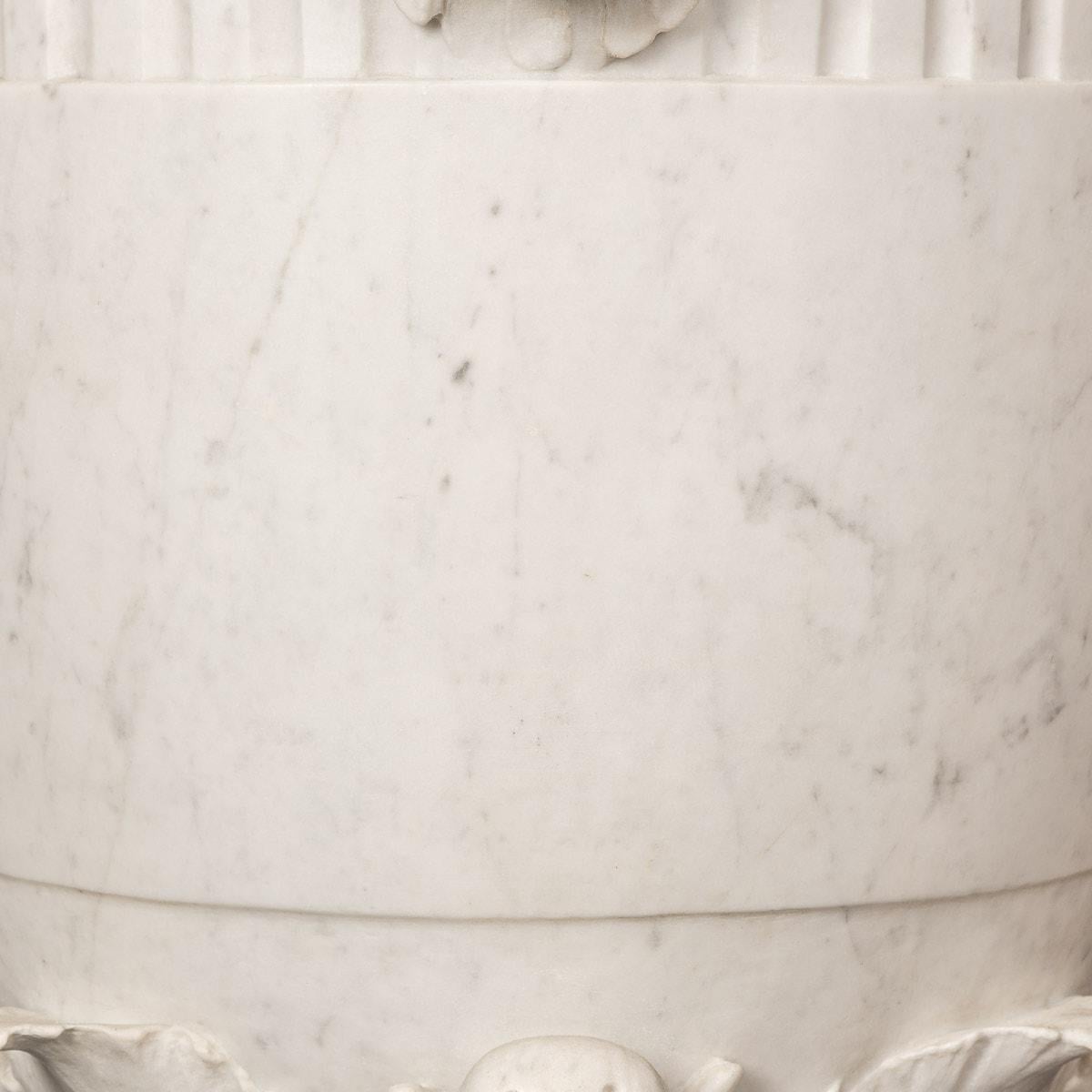 19th Century Victorian Neo-Classical Marble Urn & Cover, circa 1850 For Sale 10