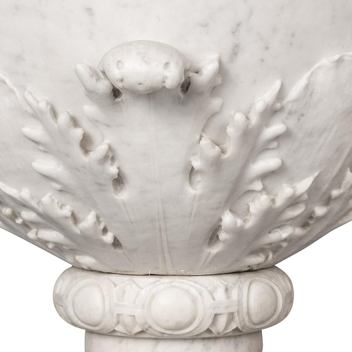 19th Century Victorian Neo-Classical Marble Urn & Cover, circa 1850 For Sale 13