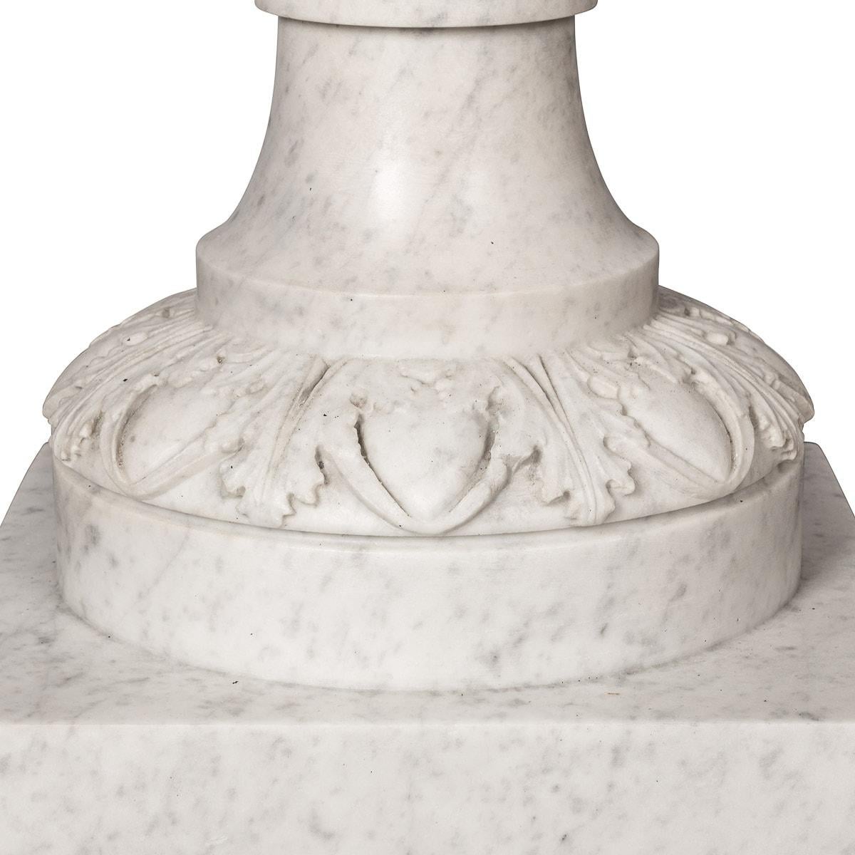 19th Century Victorian Neo-Classical Marble Urn & Cover, circa 1850 For Sale 16