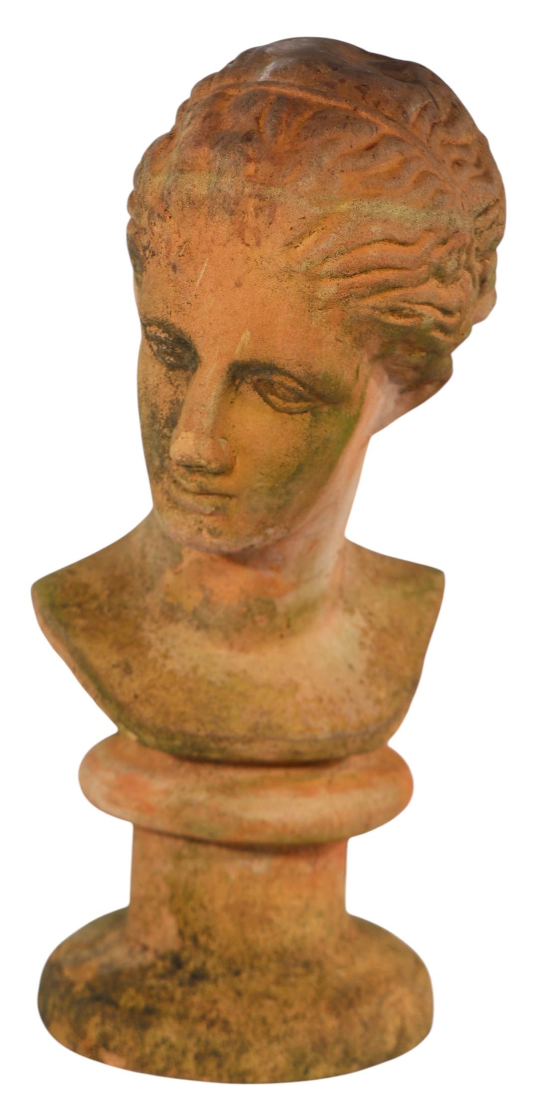 19th Century Victorian Neo Classical Terracotta Bust For Sale 1