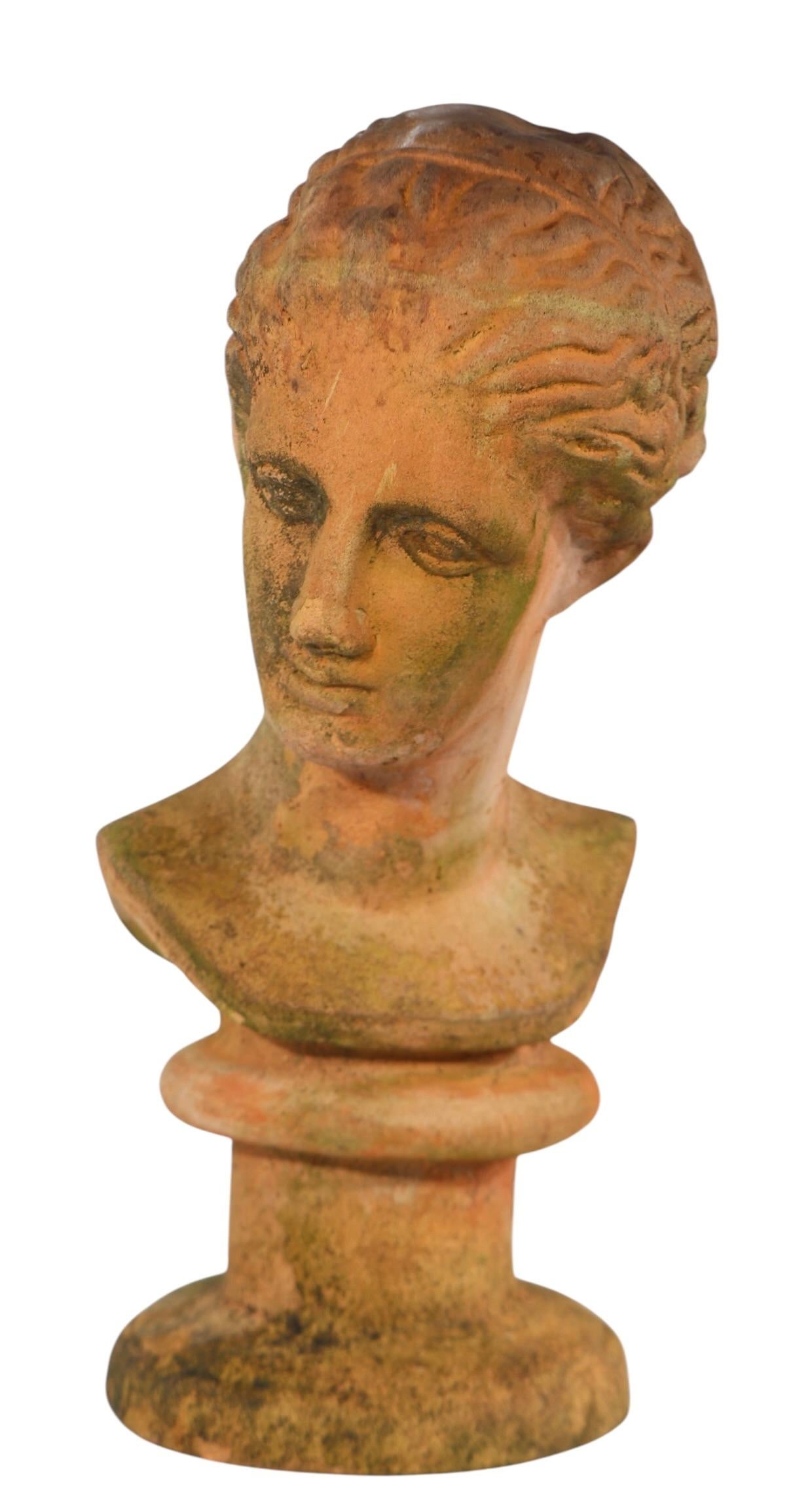 19th Century Victorian Neo Classical Terracotta Bust For Sale 2