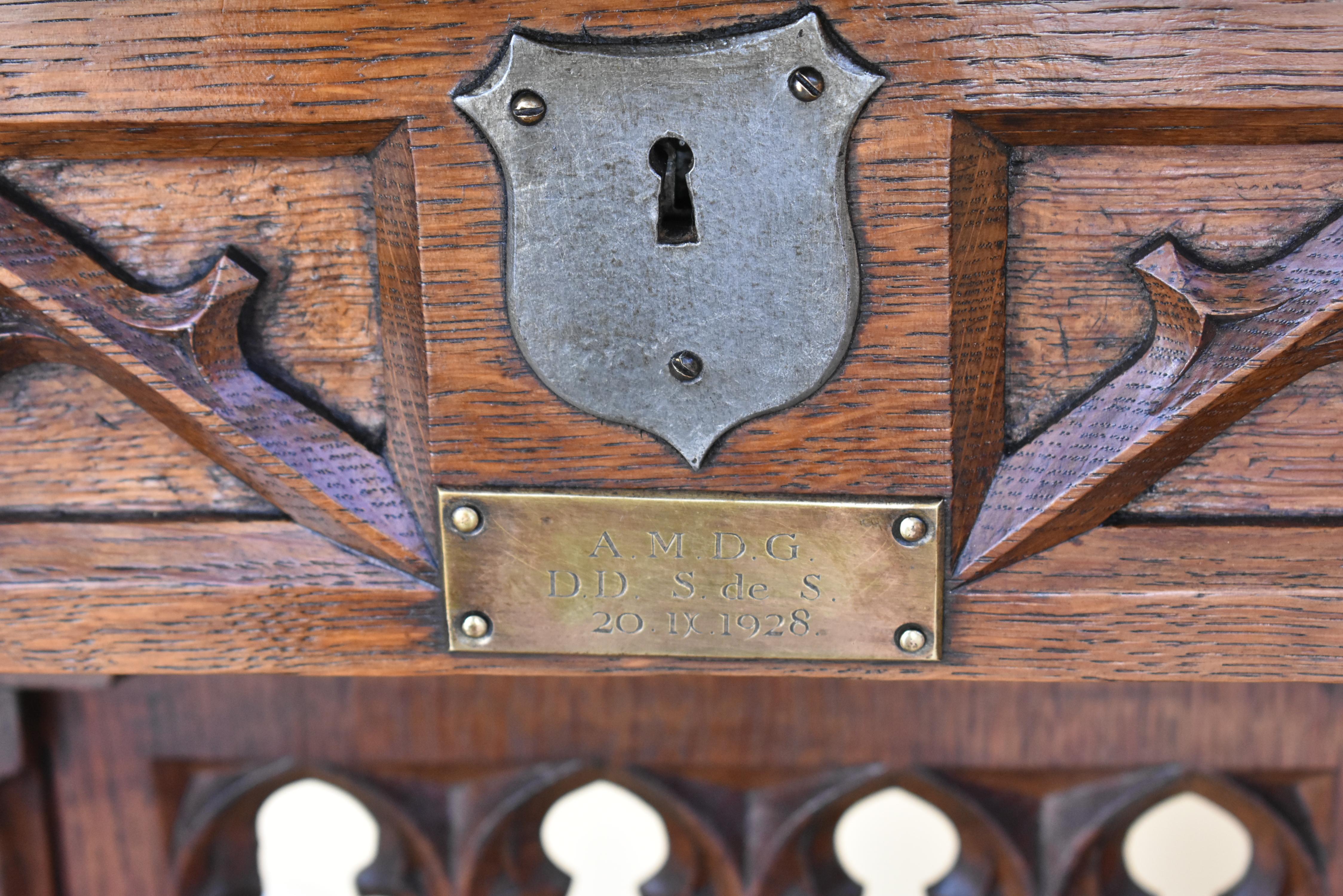 19th Century Victorian Oak Praying Lectern-Reading Stand 2