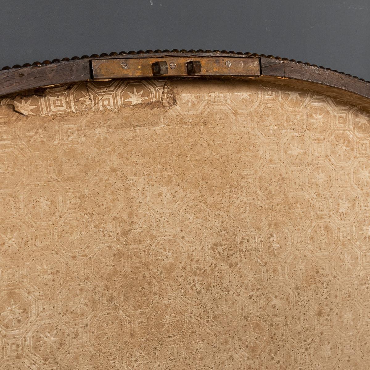 19th Century Victorian Oil Painted Demilune Coach Trunk, circa 1880 3