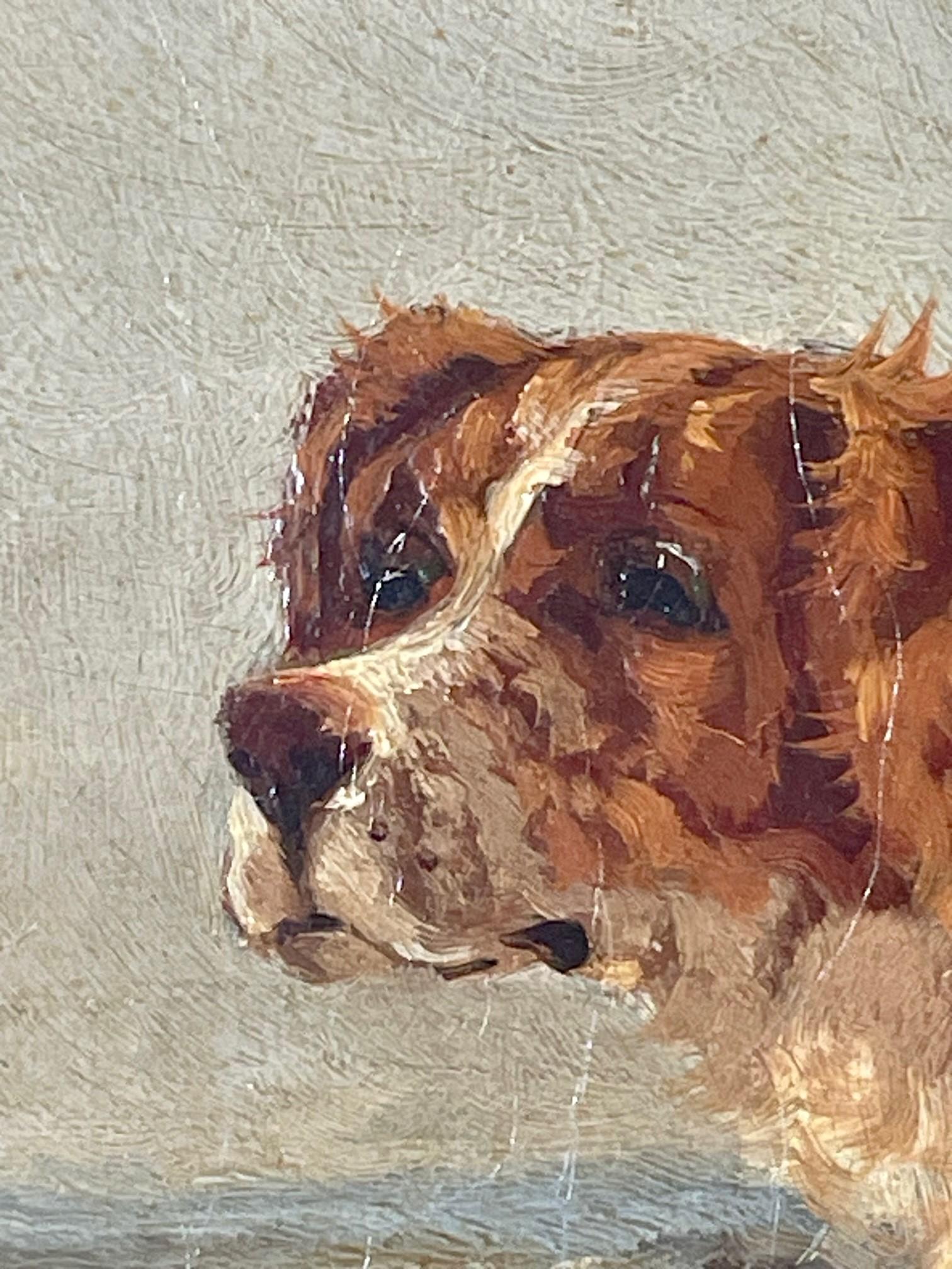 19th Century Victorian Oil Painting of English Setter, Robert Cleminson For Sale 4