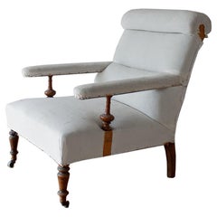19th Century Victorian Open Armchair