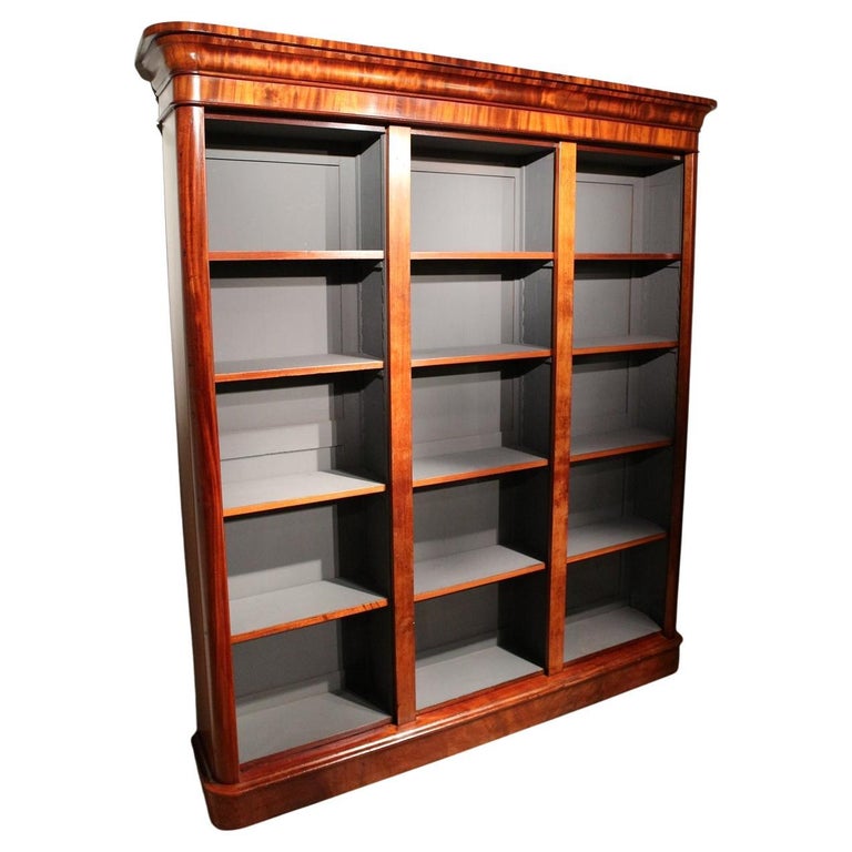 19th Century Victorian open bookcase For Sale at 1stDibs