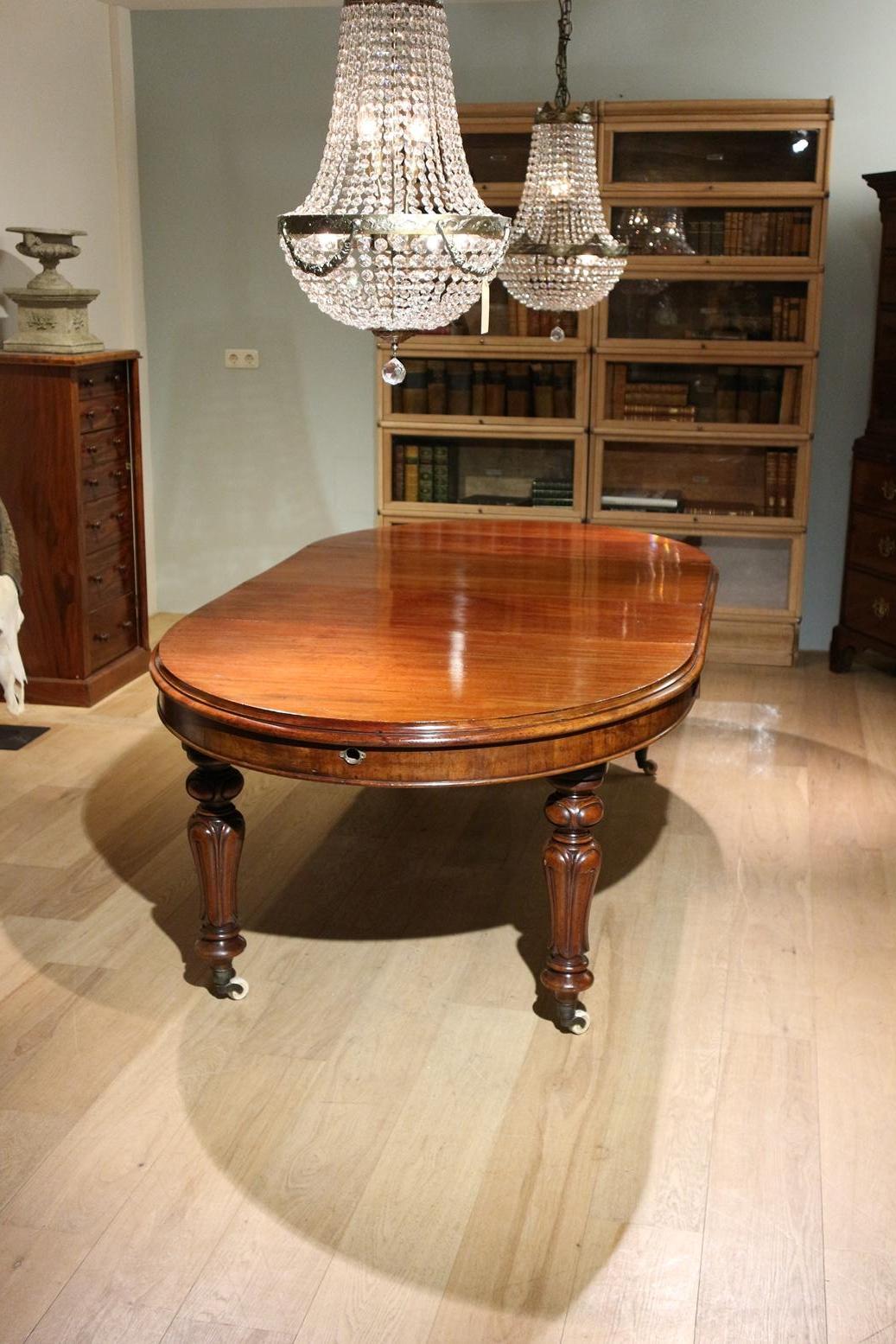 19th Century Victorian Oval Dining Table 9