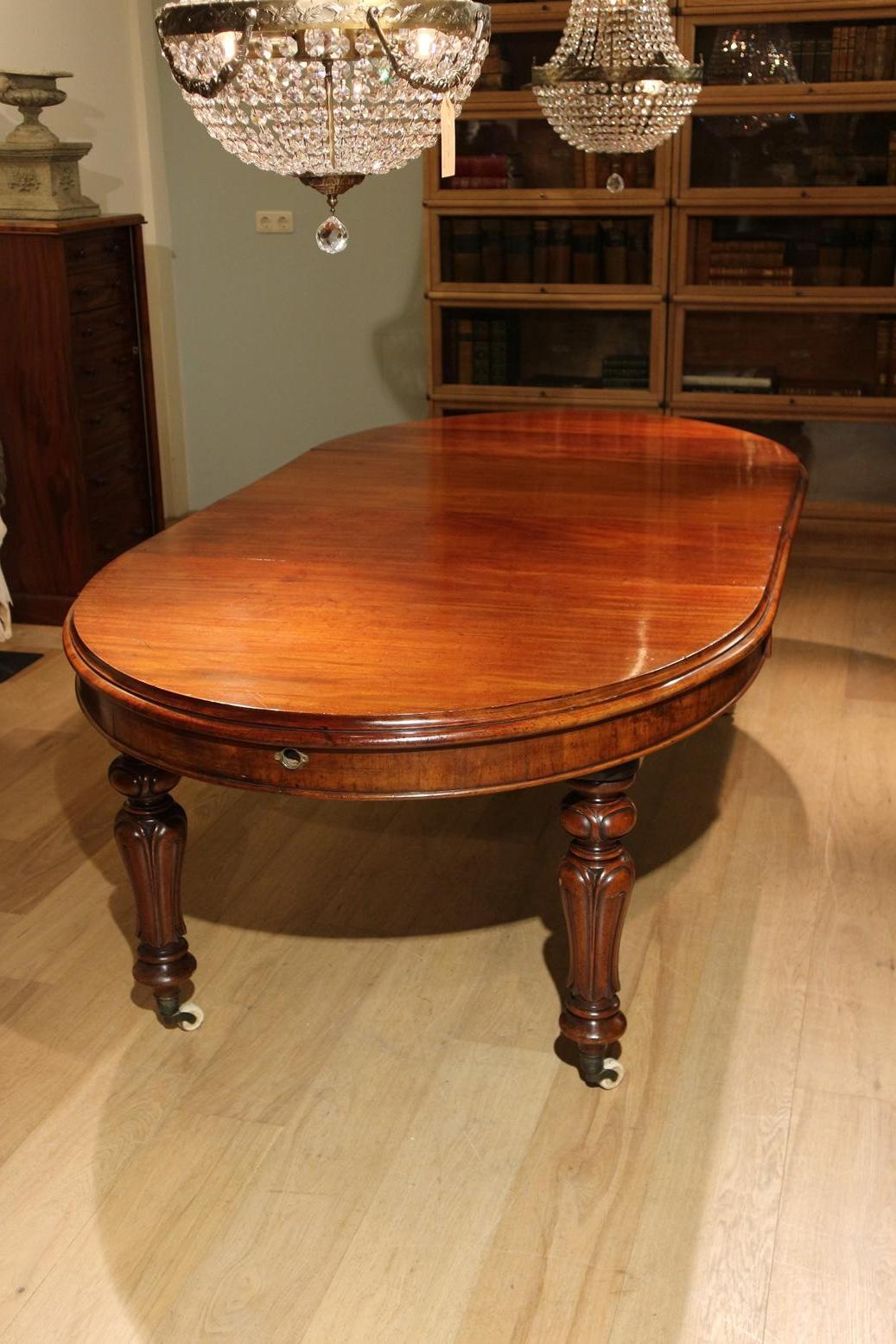 19th Century Victorian Oval Dining Table 13