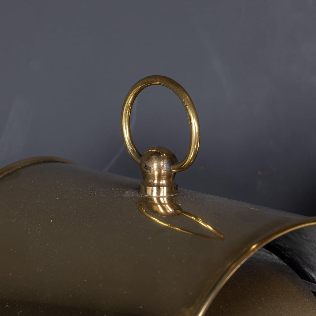 19th Century Victorian Pair Of Brass Davy & Co Yacht Cabin Oil Lamps c.1890 For Sale 3
