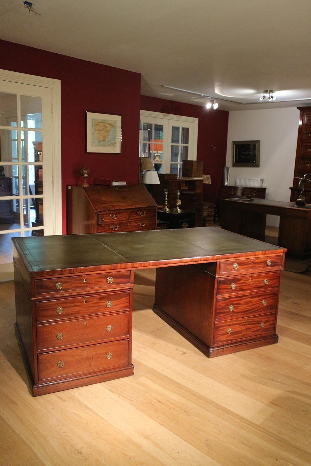 19th Century Victorian Partner Desk 4