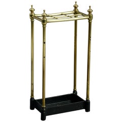 19th Century Victorian Period Brass Stick or Umbrella Stand