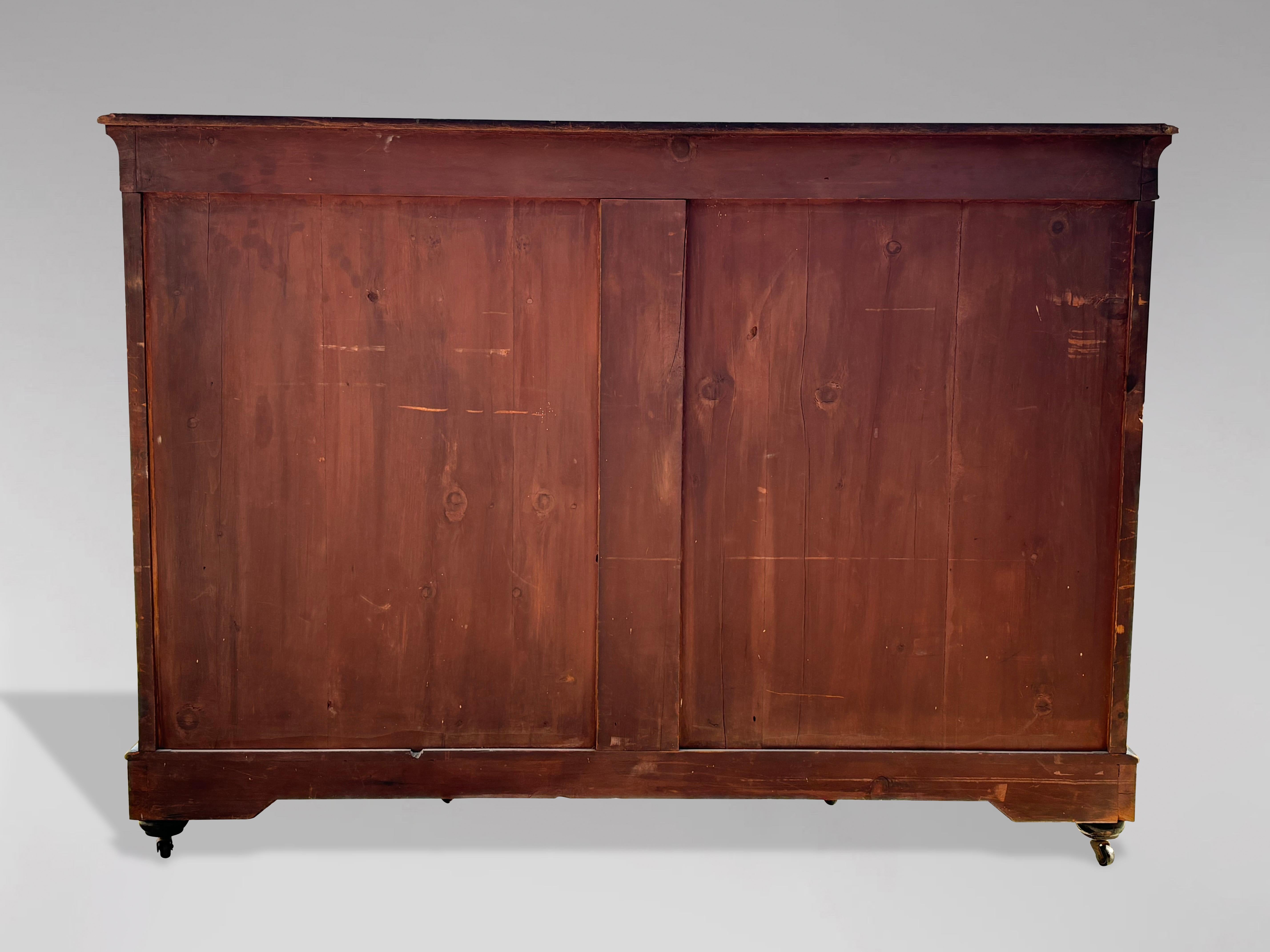 19th Century Victorian Period Burr Walnut Marquetry Credenza, 1860 2