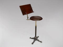 19th Century Victorian Period Cast Iron Adjustable Reading Stand by John Carter