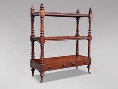 19th Century Victorian Period Mahogany 3-Tier Buffet