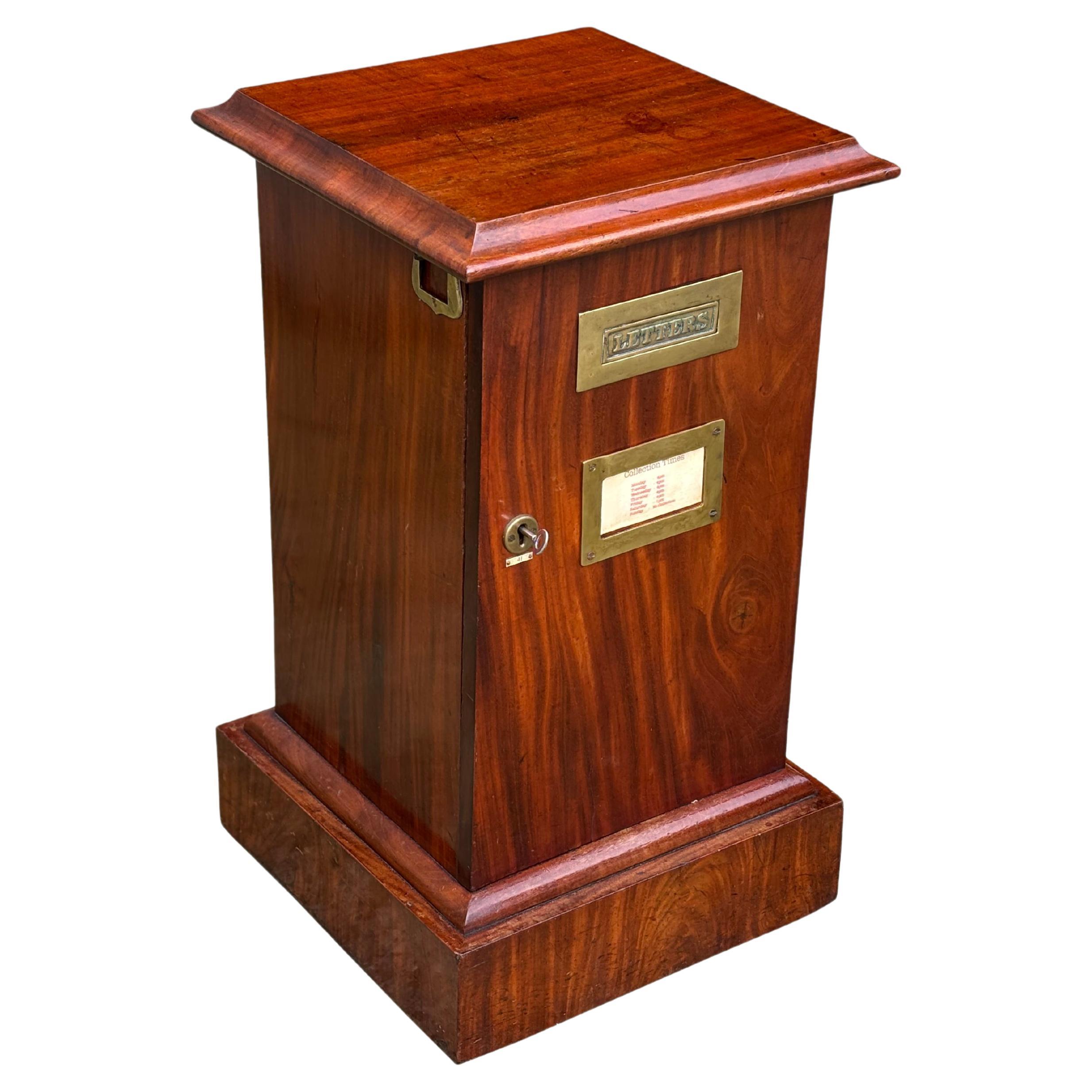 19th Century Victorian Period Mahogany Country House Letter Box