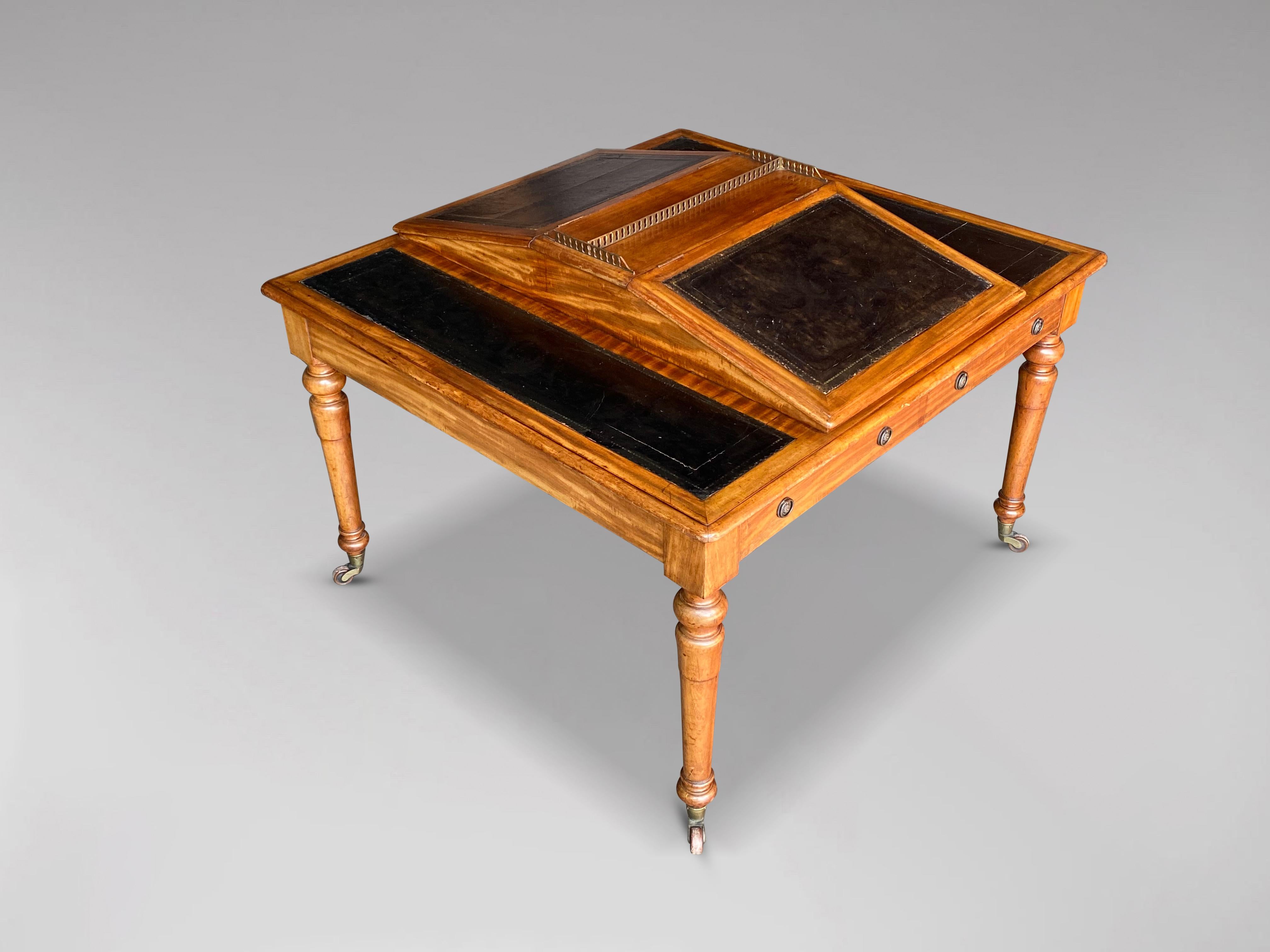 British 19th Century Victorian Period Partner's Writing Table For Sale