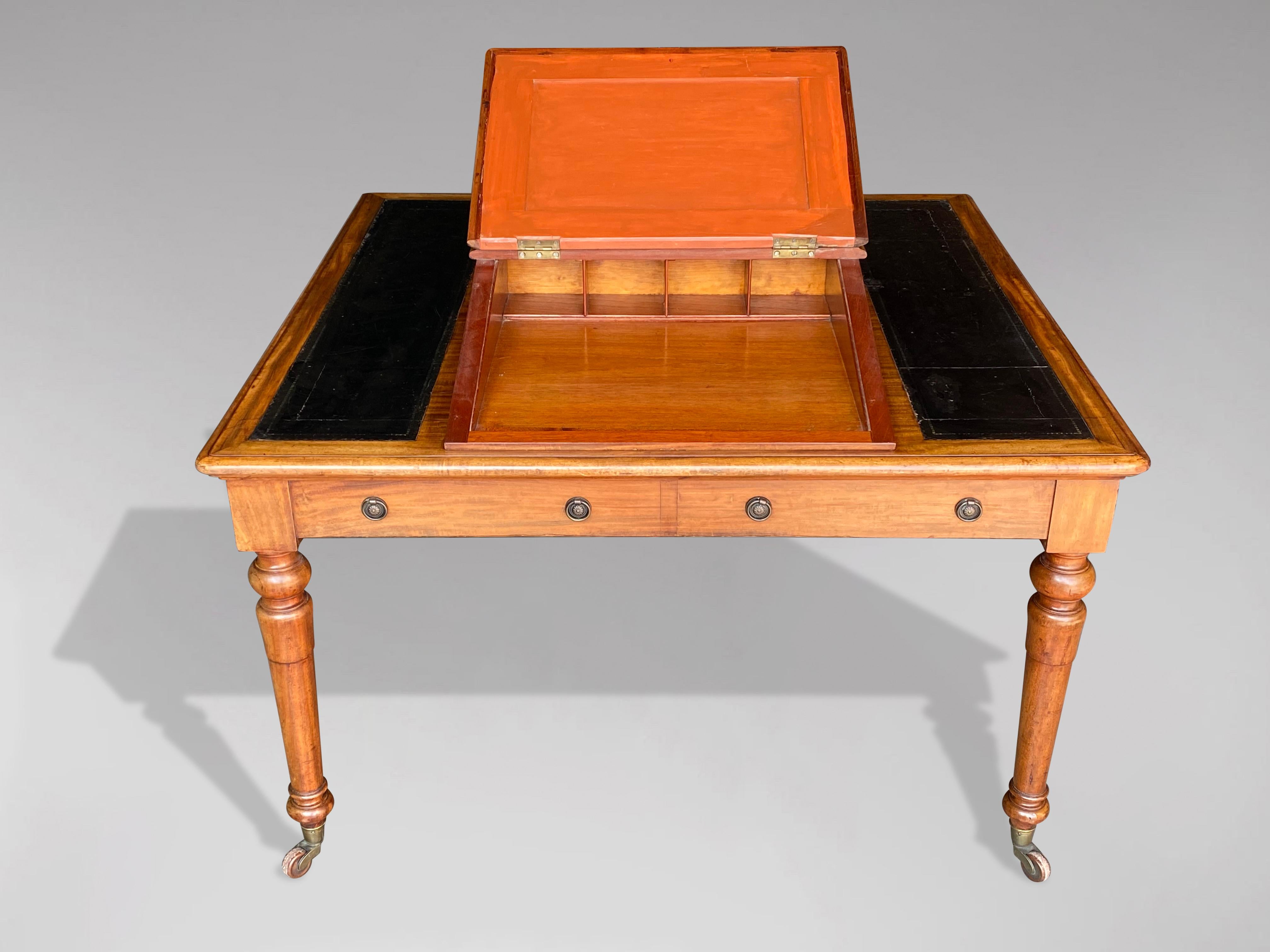 19th Century Victorian Period Partner's Writing Table For Sale 3