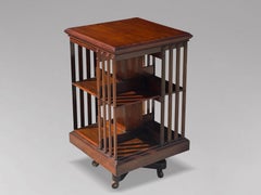 19th Century Victorian Period Mahogany Revolving Bookcase
