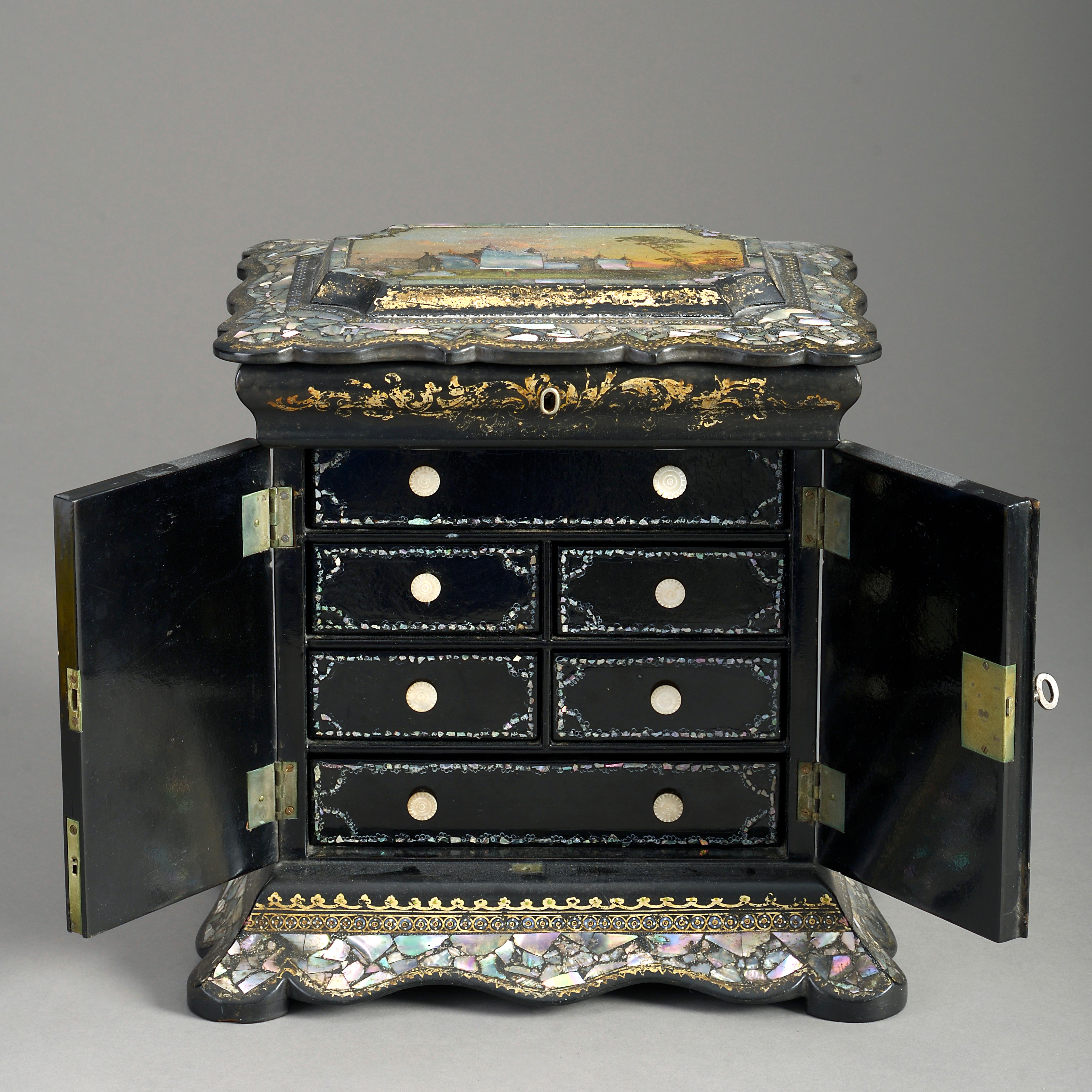 victorian sewing boxes