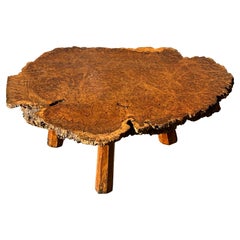 19th Century Victorian Period Pollard Oak Chunky Coffee Table