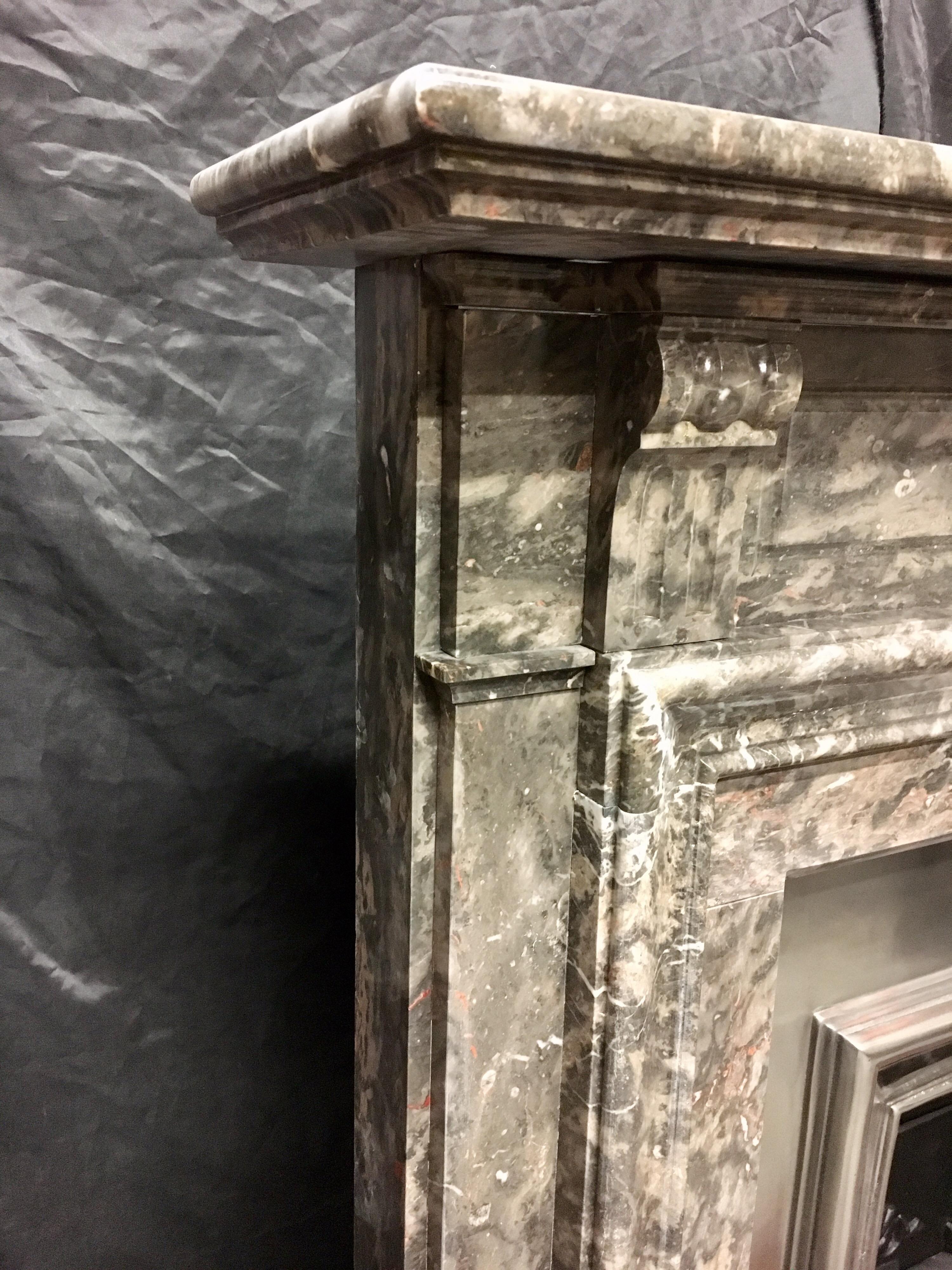 Late 19th Century  19th Century Victorian Rare Ashburton Marble Fireplace Surround For Sale
