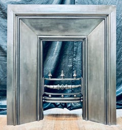 19th Century Victorian Scottish Cast Iron Fireplace Insert.