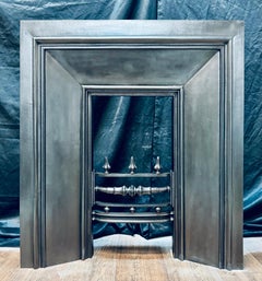 19th Century Victorian Scottish Cast Iron Fireplace Insert.