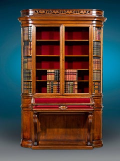 19th Century Victorian Secret Bookcase