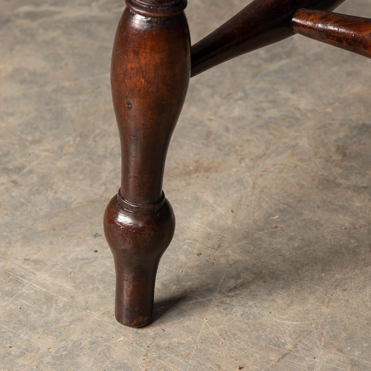 19th Century Victorian Set of Five Captains Elm Chairs, c.1870 12