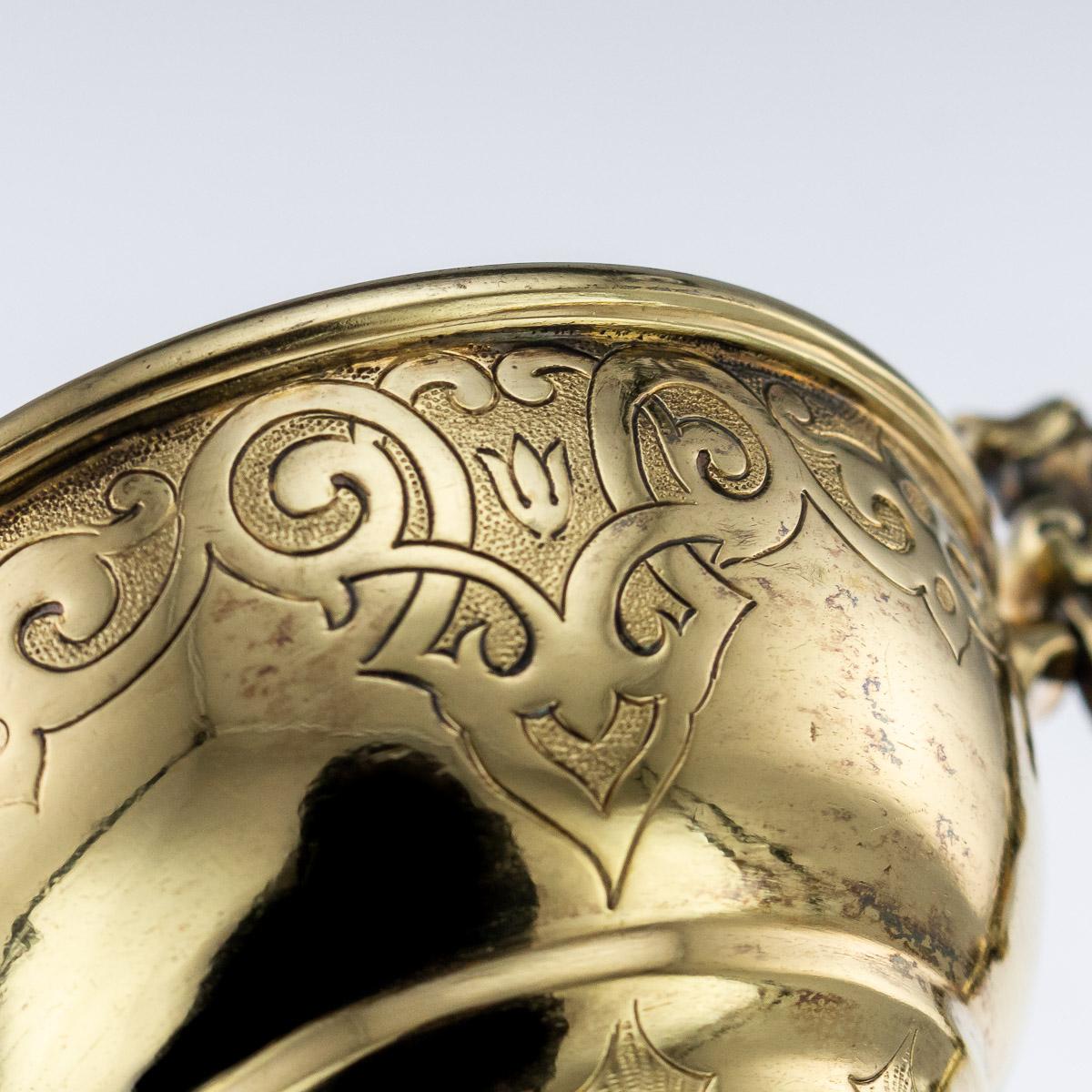 19th Century Victorian Silver-Gilt Wager Cup, London, circa 1862 5