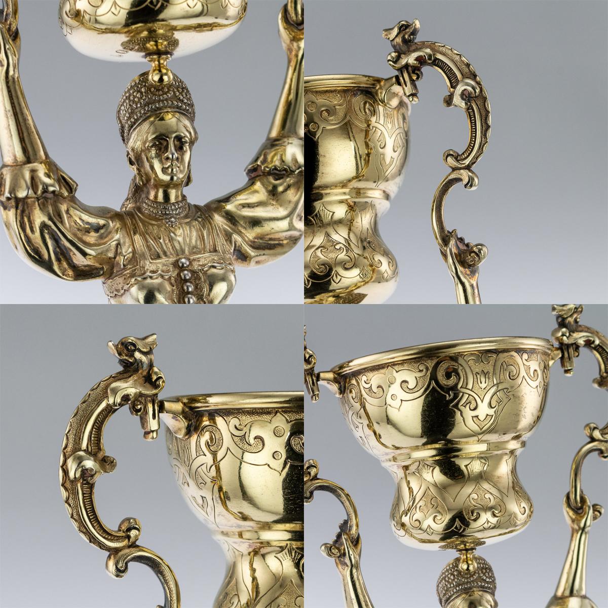 19th Century Victorian Silver-Gilt Wager Cup, London, circa 1862 6