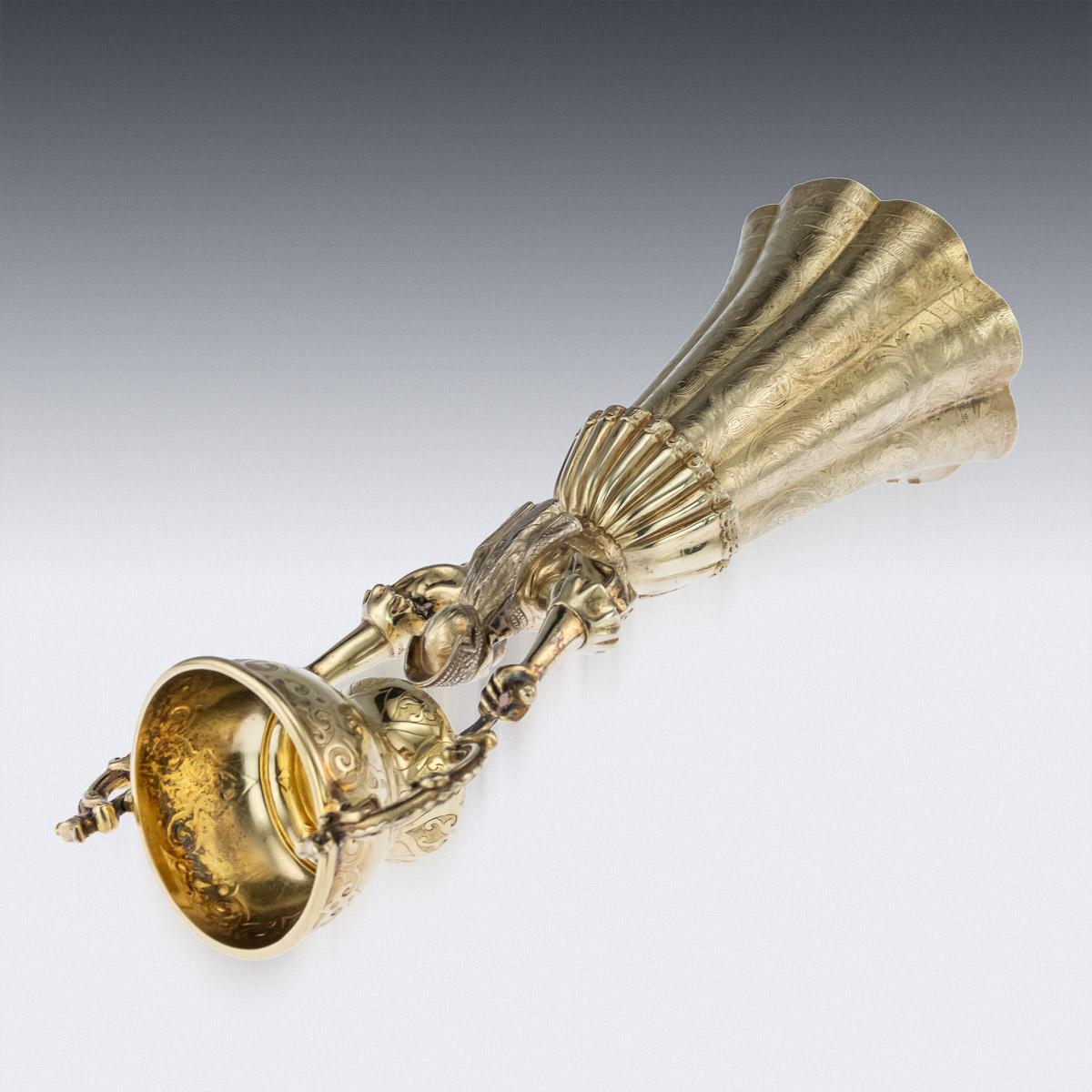 19th Century Victorian Silver-Gilt Wager Cup, London, circa 1862 1