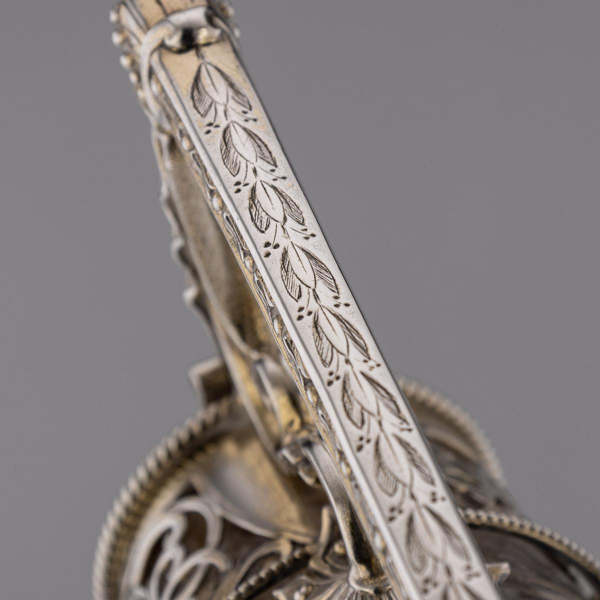 19th Century Victorian Silver & Glass Claret Jug, Gough & Silvester, c.1865 13