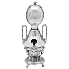 19th Century Victorian Silver Plate 'Atmopellic Coffee & Tea Defacator'