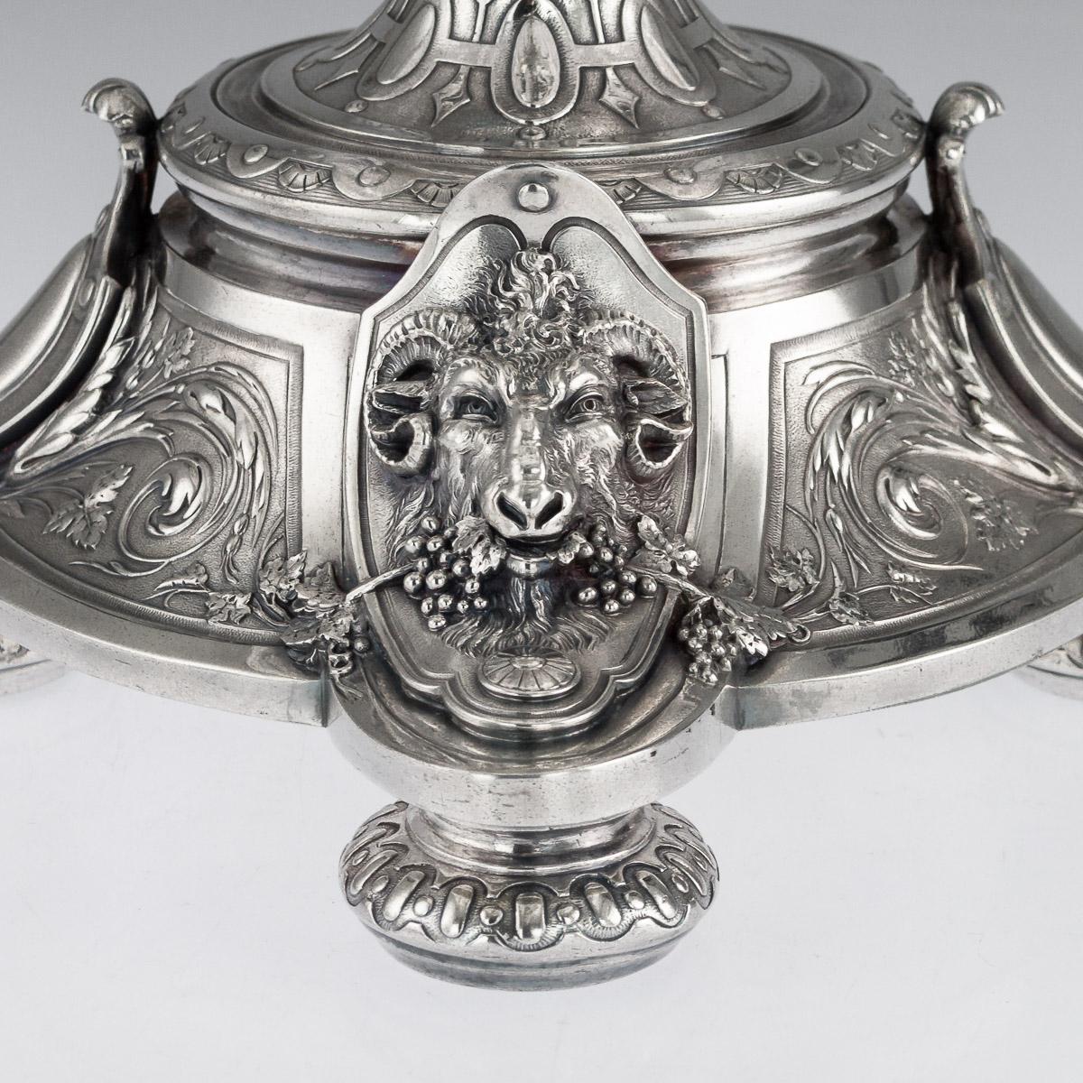 19th Century Victorian Silver Plate Centerpiece Bowl, Elkington, circa 1885 7