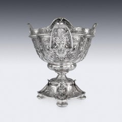 19th Century Victorian Silver Plate Centerpiece Bowl, Elkington, circa 1885