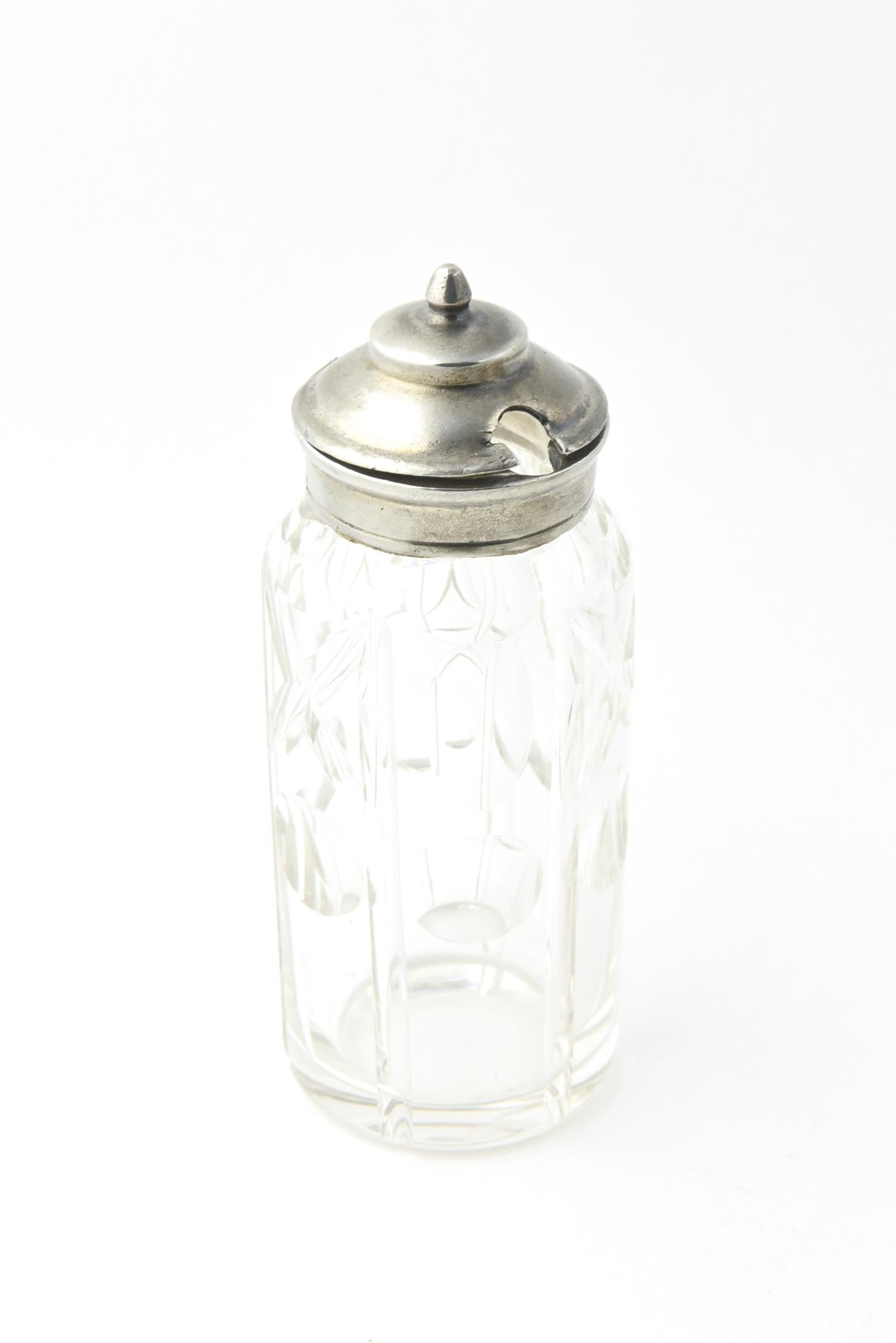19th Century Victorian Silver-Plate and Crystal Bottle Castor Set of 6 Pieces 2