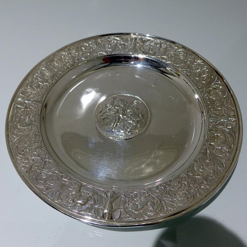 Late 19th Century 19th Century Victorian Silver-Plate Rose Bowl on Stand, circa 1890 Walker & Hall For Sale