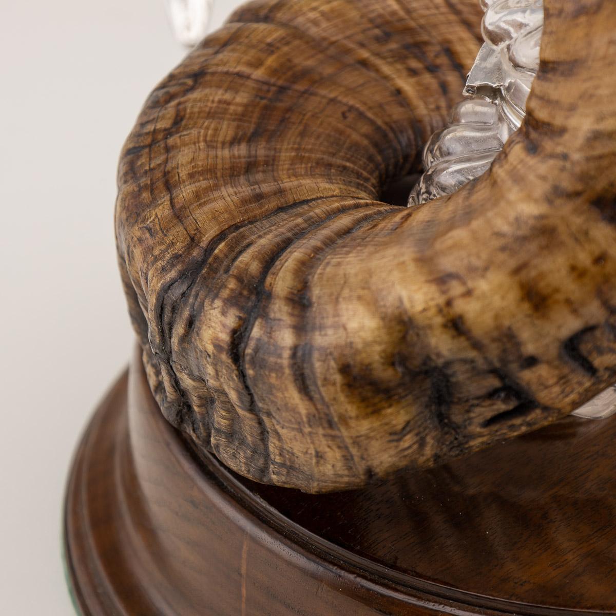 19th Century Victorian Silver Plated & Horn Dolphin Shaped Inkwell, C.1880 7