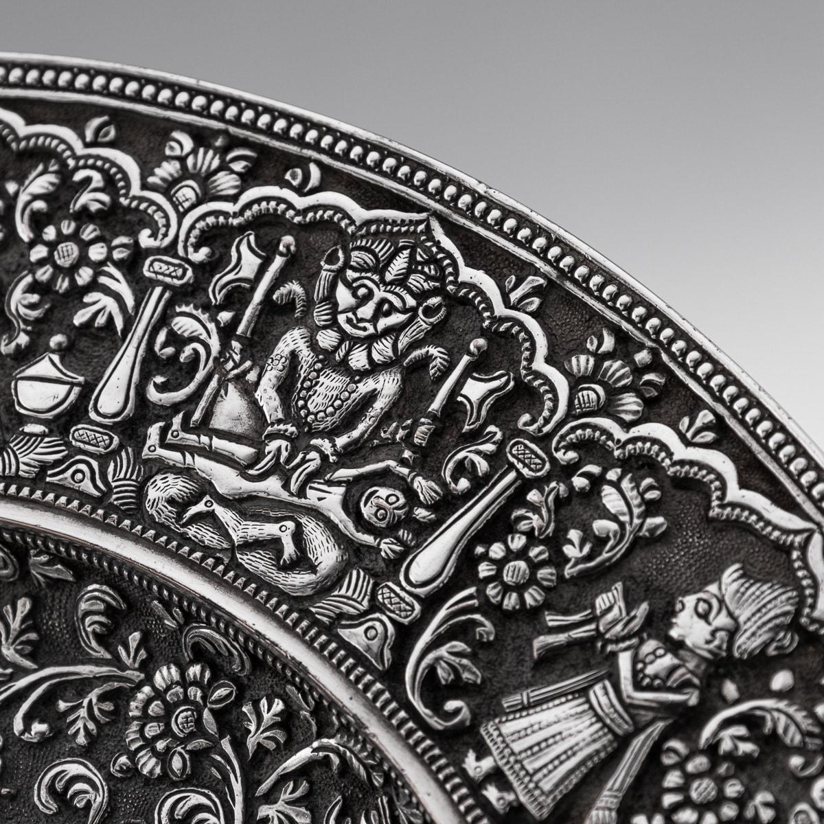 19th Century Victorian Silver Plated 'Indian Kutch Tazza', Elkington c.1869 10