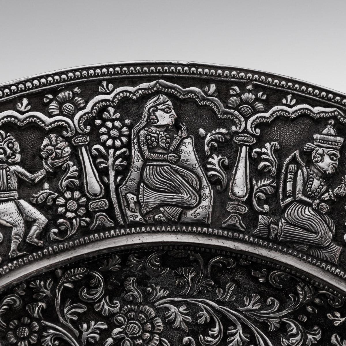 19th Century Victorian Silver Plated 'Indian Kutch Tazza', Elkington c.1869 12