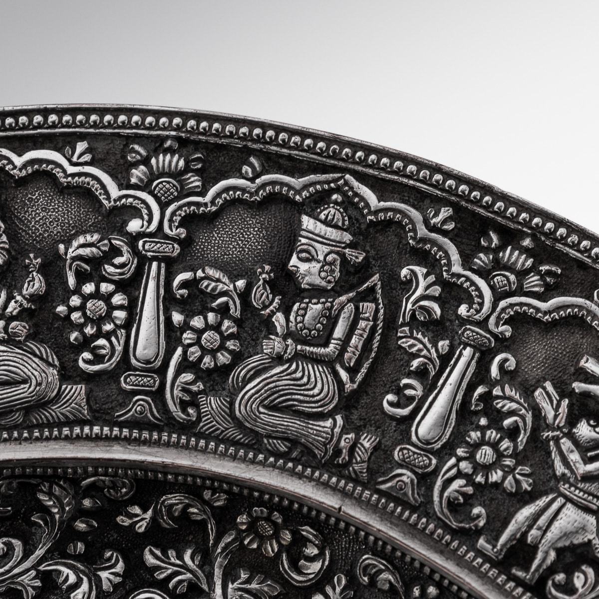 19th Century Victorian Silver Plated 'Indian Kutch Tazza', Elkington c.1869 13