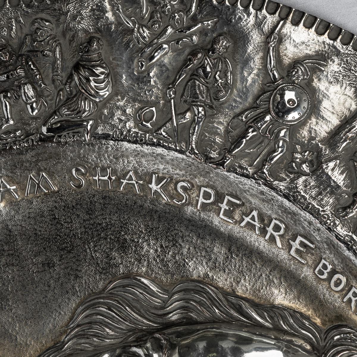 19th Century Victorian Silver Plated Shakespeare Charger, Elkington c.1850 For Sale 5